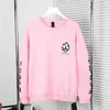 Kapuzenpullover, Kapuzenpullover, Chaopai Fucroin CH, schwarz-weiß kariertes Kreuz-Hoodie für Damen, authentisch, lässig, rosa, Rundhalsausschnitt, lockeres Langarm-T-Shirt