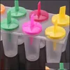 Ice Cream Tools 8 Cylindrical Ice Cream Tools Pp Kitchen Yogur Tice Frozen Cubetray Box Diy Icelolly Refrigerator Mold C Homeindustry Dhl8J