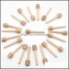 Other Kitchen Tools Kitchen Tools 8Cm 10 Cm 10.5Cm Long Mini Wooden Honey Stick Stirrer Dippers Party Supply Spoon Jar S Homeindustry Dh8Ok