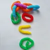 Mini Pop Tube sensoriel Fidget jouet coloré cercle drôle développement éducatif pliant jouet enfants cadeau de noël 17mm