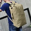 Duffel Torbalar Büyük Erkek Açık Tuval Seyahat Duffle Backpack Rucksack Yürüyüş Satchel Askeri El Bagaj