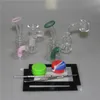 Bong en verre capiteux narguilé Dab plates-formes pétrolières avec tuyau d'eau barboteur de recycleur d'ongles de Quartz Banger de 4MM