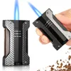 Galiner Luxury Cigar Lister Professional Butane Gas Torch Syger Sigers Accessories Travel Blue Flame Jet Fare Starter