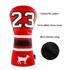 Sports Number 23 Design PU Leather Golf Club Headcover 460cc cubiertas del controlador