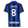 22 23 ALEXIS BARELLA LUKAKU Mens Soccer Jerseys GOSENS DZEKO LAUTARO J. CORREA CALHANOGLU SKRINIAR BROZOVIC Home Away 3rd Football Shirt Uniforms