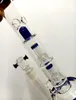 Gruba szklana woda Bong Hoahs 14 -calowy typ prosty z podwójną oponą Perc Kobiet 18 mm palenie rur