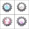 Charms simples retro acrílico snap botão encanta feminino jóias descobertas de 18 mm Botões de metal snaps jóias de bracelete diy wh dhseller2010 dhywl