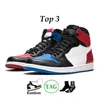 Jumpman 1S Basketball Shoes High 1 UNC Blue Royal Red Green Sport Shoe Chicago Sports Sneakers
