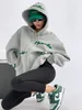 Kadın Hoodies Sweatshirts İlkbahar ve Sonbahar Marka İşlemeli Kapüşonlu Kazak Kadınlar Tasarım Sense Kızarmış Sokak Gevşek 220830