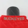 NCAA College Ohio State Buckeyes 축구 저지 Joe Burrow Red White Size S-3XL 모든 스티치 자수