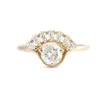 Anelli anelli solitari anelli marchesi e round 1ctw lab diamante anello di fidanzamento solitario solido oro giallo 14k per donne 220829