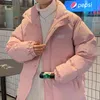 Jackets masculinos S-xxl masculino pesado colarinho de rua coreano Parka acolchoado com zíper à prova d'água de capa de inverno de manga longa L220830