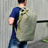 Duffel Torbalar Büyük Erkek Açık Tuval Seyahat Duffle Backpack Rucksack Yürüyüş Satchel Askeri El Bagaj