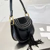 Women Shoulder Bag crossbody Bags Tassel Handbags Faux Suede Handbag purse Flip Medium size fashion bags High quality Removable strap