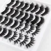 Reusable Handmade 3D False Eyelashes Extensions Soft Light Multilayer Thick Fake Lashes Curly Crisscross Easy to Wear 11 Models DHL