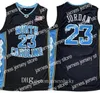 Basquete universit￡rio veste 2021 homens de alta qualidade NCAA Carolina do Norte Tar Heels 23 Michael Jersey UNC Jerseys de basquete preto Branco Blue Shirt Size S-2xl