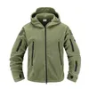 Utomhusjackor Hoodies Handing Hunting Army Tactical Fleece Militär Uniform Casual Hooded Jacket Men Thermal Clothing 220830