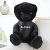 2022 peluches poupées en peluche mignon 30CM nouveau sweat à capuche noir assis ours en peluche cadeau pour les enfants