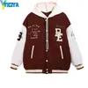 Vestes Femmes Yiciya Bomber Femme Varsity Veste À Capuchon Américain À Manches Longues Veste De Baseball Oversize Université Femelle Manteau Hiver 2022 Top T220830