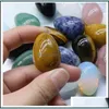 Stone 20Mmx30Mm Egg Shaped Stone Natural Healing Crystal Mascot Mas Accessory Minerale Gemstone Reiki Home Decoration Wh Dhseller2010 Dhg1C