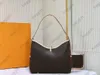 Sacs à bandoulière CARRYALL PM MM sacs momie femmes sac à main en toile vintage garniture en cuir gaufré sac à main 2PC Mini pochette Shopping poches épaule cr