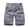 Men's Shorts Military Men's Cotton Work Pants Outdoor Summer Cargo Short Casual Straight Zipper Men Clothing Tactical