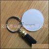 Nyckelringar Fashion Keyring 4cm tom skiva med 3 cm Suede Tassel Vinyl Keyrings tillg￤ngliga Clear Acrylic Keychain Pendant 207 R2 Drop de Dhasr