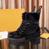 Женские ботинки печать марки Martin Boots Platform Work Boot Boot Boot Angle Designer Winter Shoes 5 см каблук большой SIZ35-42216L