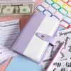 A6 Notepads Binder Zipper Bag Color Block Notebook Budget Cash And Pieces Saving Envelopes Budgeting Money Organizer