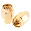 Acessórios de iluminação 2pcs 2w 6ghz 50 ohm SMA Male RF Coaxial Terminação coaxial Dummy Load Gold Plated Connectores