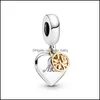 P￤rla kepsar 925 Sterling Sier Circar Bead Caps Golden Heart Shaped Birthday Charm Armband Diy Jewelry Making 20220301 T2 Drop Lulubaby Dhi9e