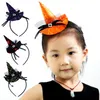 Halloween Pumpkin Headband Hats Orange Witch Cosplay Hoofdtooi Halloween Party Props Hair Accessoires Hat SN6766