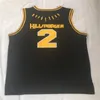 Mens Panther Wakanda Jersey #1 T Challa #2 Killmonger 100% Stitched Movie Basketball Black mens Jerseys