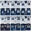 NCAA Vintage voetbal 21 Deion Sanders Jersey 8 Troy Aikman 22 Emmitt Smith 33 Tony Dorsett Randy White Michael Irvin Roger Staubach Marine