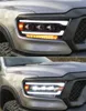 Dodge RAM 1500 20 09-20 18 RAM2500 LED Daily Lights High Beam Dynamic Turn Signalのカースタイリングヘッドライト