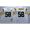 NCAA Football 58 Jack Lambert Jerseys 31 Donnie Shell 26 Rod Woodson 23 Mike Wagner 33 Merril Hoge 20 Rocky Bleier Man Vintage Black White