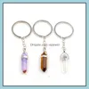 Key Rings Healing Reiki Chakra Carved Hexagon Natural Stone Key Rings Pendant Keychain Crystal Chakras Quartz Chains Jew Dhseller2010 Dhipn