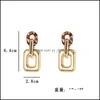 Charme Simple Inspiré Métal Lien Chaîne Charmes Boucles D'oreilles Pour Femmes Dangle Boucles D'oreilles Boutique Cadeaux De Noël Drop Livraison 2021 Bijoux Dh Dhl6G