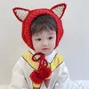 Beralar Kış Şapkası Erkek Deri Kulak Karikatür Toddler Girlboy Bombacı Bebek Koruma Giyim Tığ işi Beanie Şapkalar Kap kulakları