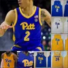 Pitt Basketball Custom Любое имя № 24 Самсон Джордж 1 Ксавье Джонсон 2 Трей МакГоуэнс 12 Джо Маскаро мужчины Женская молодежная стежка