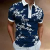 Мужские полосы роскошные мужские подходящие рубашки для одежды для гольфа. Случайный клетчатый футболист с коротким рукавом