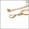 Belly Chains Simple Metal Ring Chain Body Female Personality Retro Cold Wind Geometric Waist Chains 20220 T2 Drop Delivery 2021 Jewelr Dh2Mv