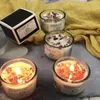 Velas Románticas Velas aromáticas de pétalos de rosa naturales 30 g Cera de soja para la decoración del hogar Alivio del estrés Regalo de baño para la fiesta de Navidad Cumpleaños 220831