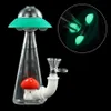 El vidrio de los tubos que fuman del tubo de agua del UFO de los accesorios que fuma bongs la cachimba