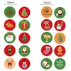 Подарочная упаковка 9 стилей деликатные узоры с Рождеством Санта -Клаус Elk Sleigh Slaight Stickman Stickman