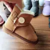 High Quality New Australia Snowshoes CGG boots Middle tube fashion warm women's Mens Kids cotton shoes Bowknot drill size 24-43