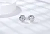 패션 쥬얼리 Moissanite 눈송이 귀 스터드 스털링 S925 보석을위한 간단한 귀걸이