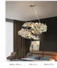 100% Kupfer Spiraler Kronleuchter Leuchten Leuchten romantische Schneeflocken Anh￤nger Kronleuchter Licht American Art Deco Design H￤ngende Lampe Europ￤ische Luxustrampel D120cm