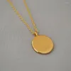 Chains CMajor Gold Plated Brass Jewelry Moon Star Coin Disc Pendant Necklace For Women