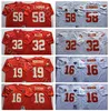 NCAA -Fußball 19 Joe Montana 58 Derrick Thomas Trikots 32 Marcus Allen 16 Len Dawson Stitchgood Farbe Red White Man Vintage